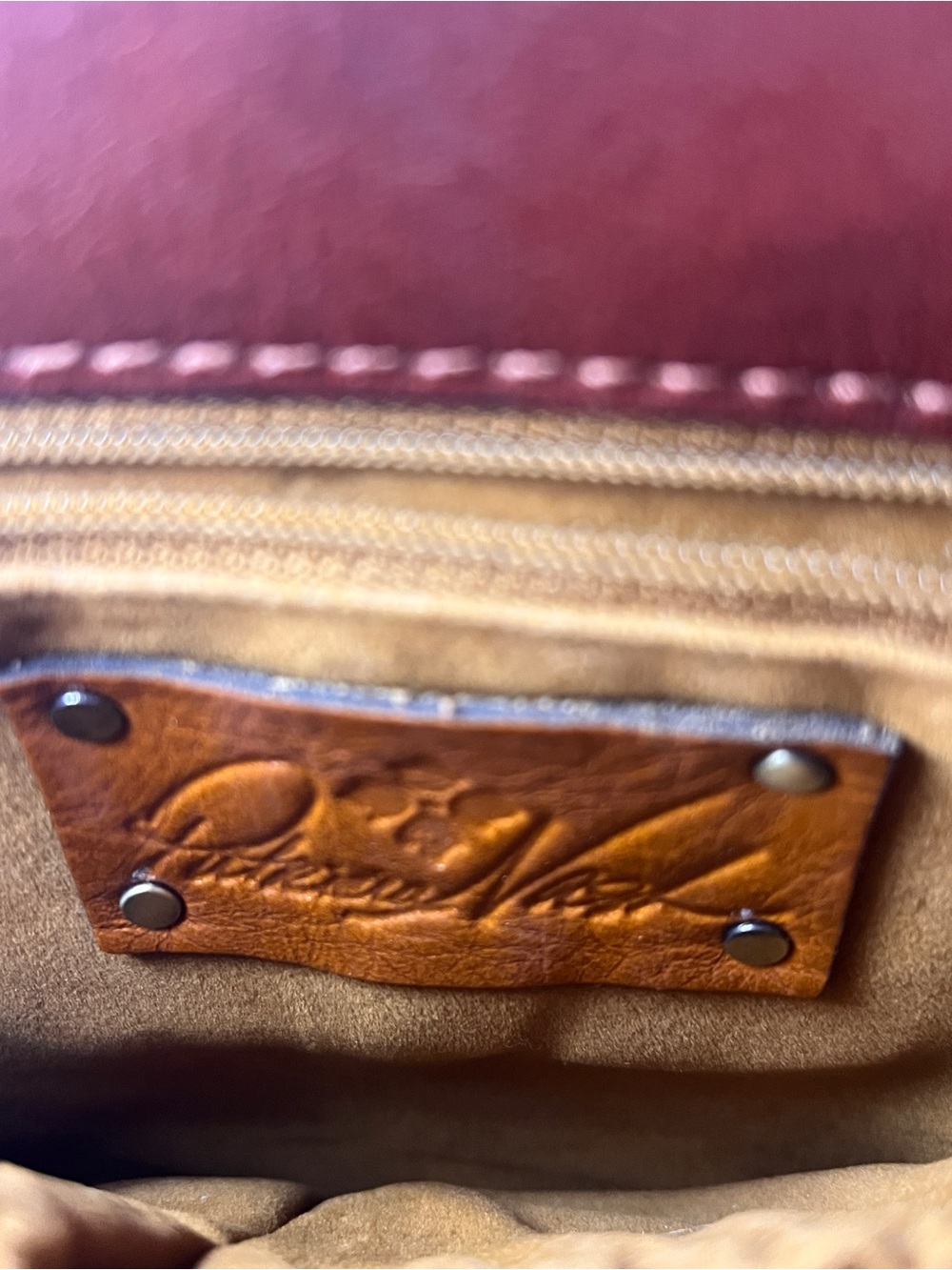 Patricia Nash Leather Crossbody Bag - see photos for callouts - Picture 9 of 9